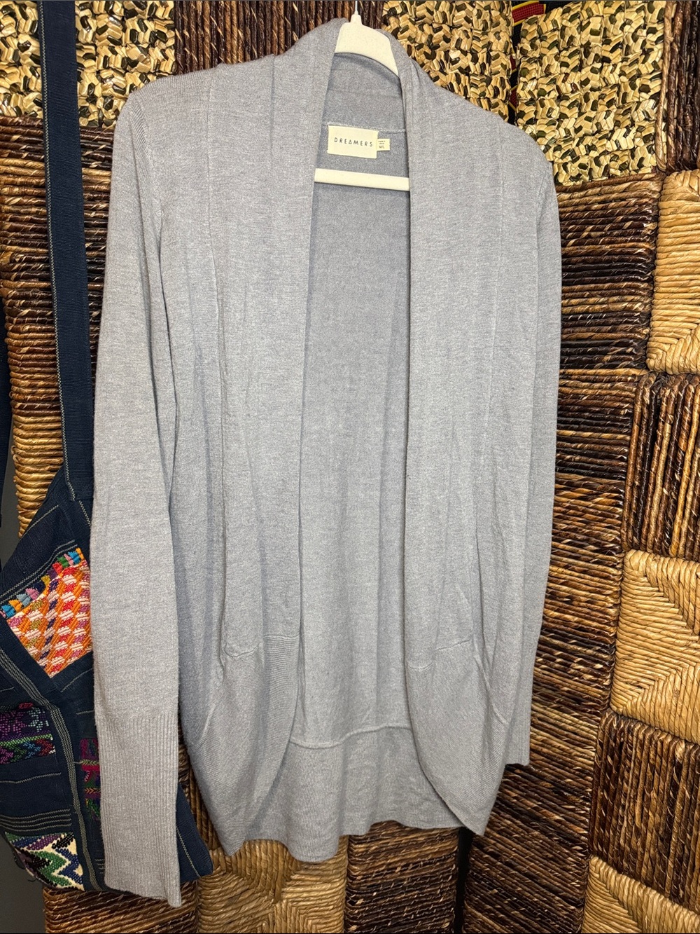 Dreamers Soft Heather Gray Open-Front Cardigan